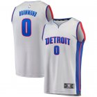 Camiseta Andre Drummond 0 Detroit Pistons Statement Edition Gris Hombre